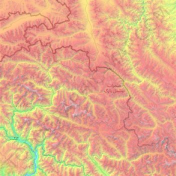 Mapa topográfico Dafdar, altitude, relevo