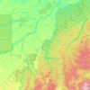 Mapa topográfico Borba, altitude, relevo