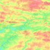 Mapa topográfico Vallons-de-l'Erdre, altitude, relevo