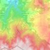 Mapa topográfico Quintela de Leirado, altitude, relevo