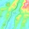 Mapa topográfico Maçainhas, altitude, relevo