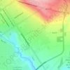 Mapa topográfico Candeias, altitude, relevo