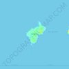 Mapa topográfico Islas Marietas, altitude, relevo