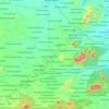 Mapa topográfico Kalikiri, altitude, relevo