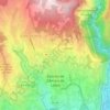 Mapa topográfico Estreito de Câmara de Lobos, altitude, relevo