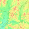 Mapa topográfico Knox County, altitude, relevo