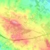 Mapa topográfico Arcos, altitude, relevo