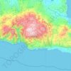 Mapa topográfico Municipality of Sfakia, altitude, relevo