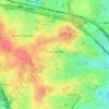 Mapa topográfico Pinar del Rey, altitude, relevo