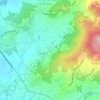 Mapa topográfico Corvite, altitude, relevo