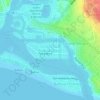 Mapa topográfico Balboa Island, altitude, relevo