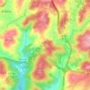 Mapa topográfico São Cipriano, altitude, relevo