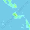 Mapa topográfico Musha Cay, altitude, relevo