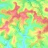 Mapa topográfico Breux, altitude, relevo