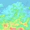 Mapa topográfico Trasmiera, altitude, relevo