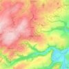 Mapa topográfico Curcy-sur-Orne, altitude, relevo