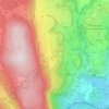 Mapa topográfico Belmont-Luthézieu, altitude, relevo