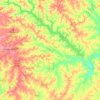 Mapa topográfico Lake Greenwood, altitude, relevo
