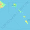 Mapa topográfico Wakatobi, altitude, relevo