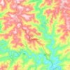 Mapa topográfico Pouso Novo, altitude, relevo
