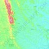 Mapa topográfico Varzedo, altitude, relevo