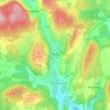 Mapa topográfico Onans, altitude, relevo