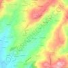 Mapa topográfico Mancelos, altitude, relevo