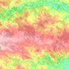 Mapa topográfico Giões, altitude, relevo