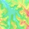 Mapa topográfico Represa da Lomba do Sabão, altitude, relevo