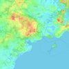 Mapa topográfico Putbus, altitude, relevo