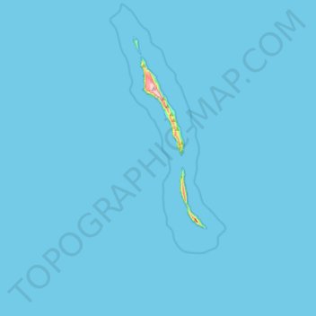 Mapa topográfico Zona de Proteção Especial das Ilhas Desertas, altitude, relevo