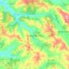 Mapa topográfico Carvalhal Benfeito, altitude, relevo