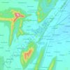 Mapa topográfico Cumbum, altitude, relevo