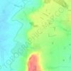 Mapa topográfico Priors Hardwick CP, altitude, relevo