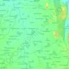 Mapa topográfico Roddam, altitude, relevo