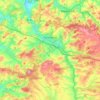 Mapa topográfico Sinsheim, altitude, relevo
