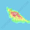 Mapa topográfico Futuna, altitude, relevo