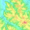 Mapa topográfico Arblade-le-Haut, altitude, relevo