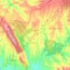 Mapa topográfico Mouronho, altitude, relevo