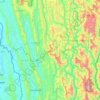 Mapa topográfico Lunglei, altitude, relevo