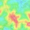 Mapa topográfico Três Figueiras, altitude, relevo