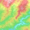 Mapa topográfico Canedo, altitude, relevo