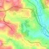 Mapa topográfico Castelões, altitude, relevo