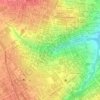 Mapa topográfico Jardim Panambi, altitude, relevo