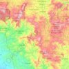 Mapa topográfico Estelí, altitude, relevo
