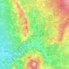 Mapa topográfico Mormoiron, altitude, relevo