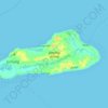 Mapa topográfico Jomalig Island, altitude, relevo