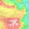 Mapa topográfico Goutrens, altitude, relevo