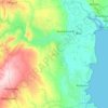 Mapa topográfico Buzi, altitude, relevo