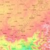 Mapa topográfico Zhangbei County, altitude, relevo